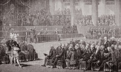 Eröffnung der Generalstände, 5. Mai 1789 (Gravur) von French School